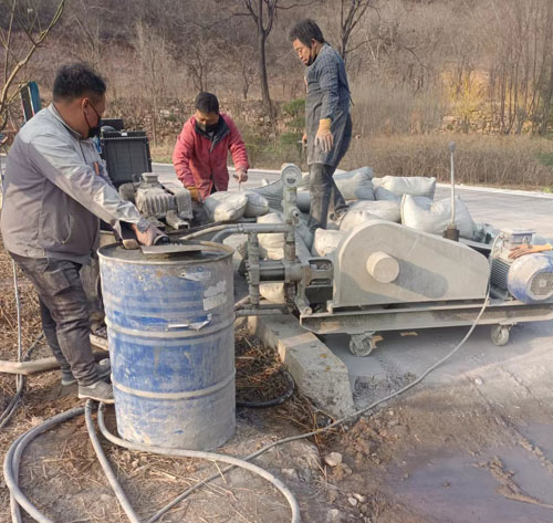 恩阳路面下沉注浆